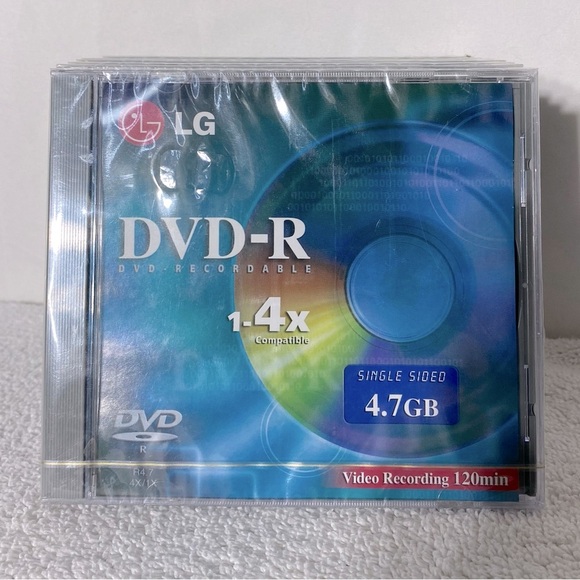 LG DVD-R Recordable Blank DVDs X9 - Picture 1 of 7